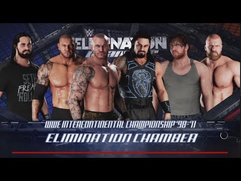 WWE 2K18-Orton vs HHH vs Batista vs Reigns vs Rollins vs Ambrose-IC Championship Match