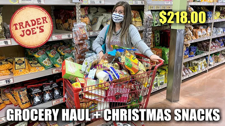 Massive Trader Joe's Grocery Haul | $218 Large Family Trader Joe's Haul + New Christmas Snacks