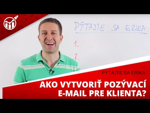 Video: Ako Vytvoriť Firemný E-mail