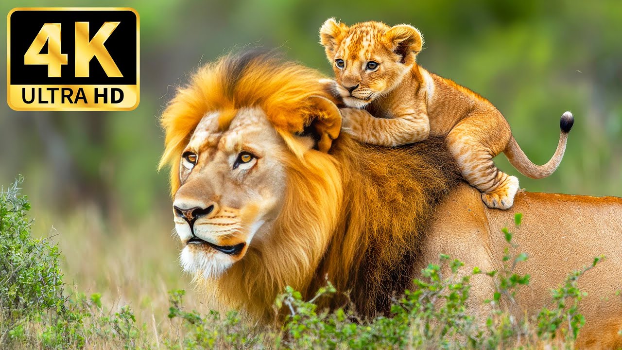 🌿 4K Animal Kingdom 🌍 Tranquil Wildlife Exploration with Calming Music