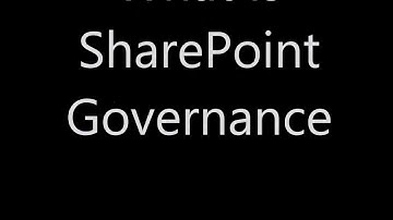 What is SharePoint Governance