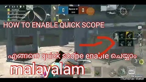 How to enable quick scope in pubg mobile lite |pubg|malayalam|LION GAMING MALAYALAM