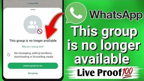 Part 02 | How to Fix This Group is No Longer Available | This group is no longer available Tech