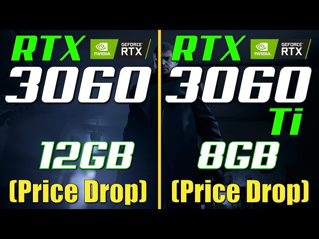 GeForce RTX 3060 8 Go Vs RTX 3060 12Go en 1080p et 1440P - GinjFo