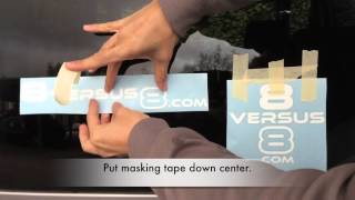 How to Apply a Car Decal  Detailed Steps  Dry Method  Application to Removal
