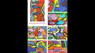 Google Classroom Art Assignment/Movement Fish/Grade: Kindergarten