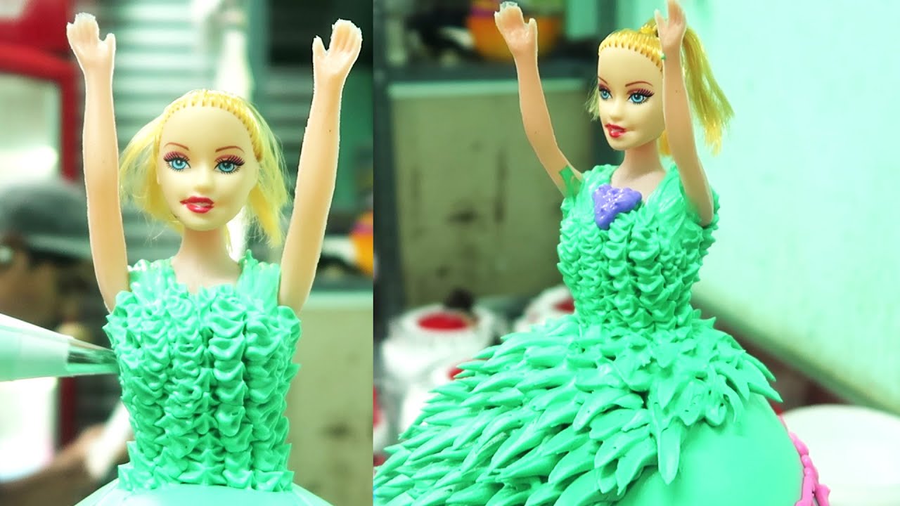 Barbie Girl Cake Decoration | Amazing Cake Decoration Ideas | Birthday Cakes | Barbie Cake Making | Street Food Zone