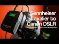 Sennheiser G2, G3 Settings For Direct to Canon DSLR (60D) Clean Audio