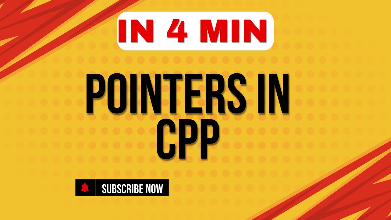 Pointers in C++ Explained in 4 Minutes | Quick C++ Tutorial - YouTube