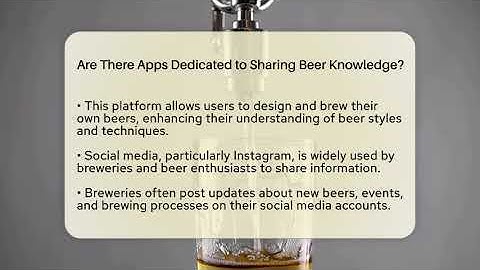 Are There Apps Dedicated to Sharing Beer Knowledge? | The Pint Guy