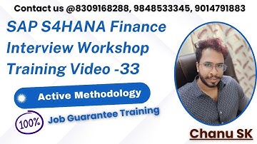 SAP S4HANA Finance Interview Workshop Training -33 - SAP FICO Interview Workshop Training