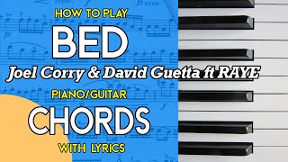BED - Joel Corry & David Guetta feat. RAYE chords [Piano / Guitar]