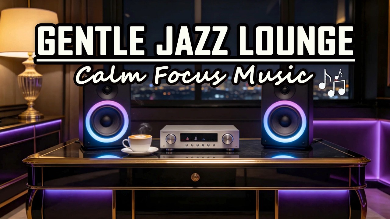 Gentle Jazz & R&B Lounge Background Music for Quiet Focus and Work