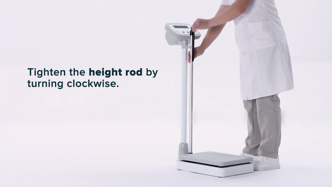 ADIME904-01 Digital Physician Scale with Height Rod - Assembly