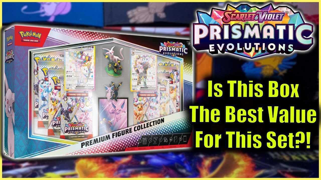 Opening Pokémon TCG Scarlet & Violet—Prismatic Evolutions Premium Figure Collection