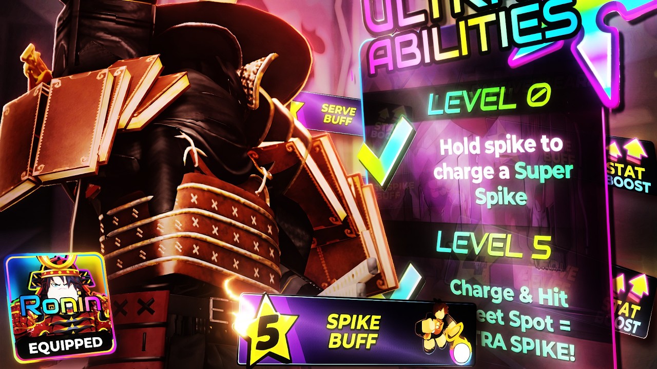 MAX MASTERY MAKES RONIN UNSTOPABLE IN VOLLEYBALL LEGENDS