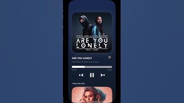 Beautiful animated figma design - music player #shorts #design