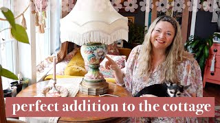 I found an amazing boho treasure at Goodwill -- perfect for the cottage!