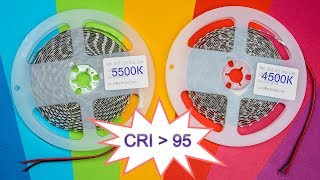 CRI 95 5500К VS 4500К 💡 LED Strips from China