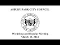 Asbury park city council meeting  march 13 2024