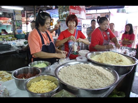 ร้านข้าวขวัญใจคนรากหญ้า ทุกอย่าง 10 บาท เท่านั้น ตลาดเช้าเมืองลำปาง Lampang morning market