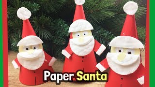 DIY crafts for Christmas - Cute paper Santa Claus craft with just paper and cosmetic tissues DIY crafts for Christmas - Cute paper Santa Claus craft with just paper and cosmetic tissues