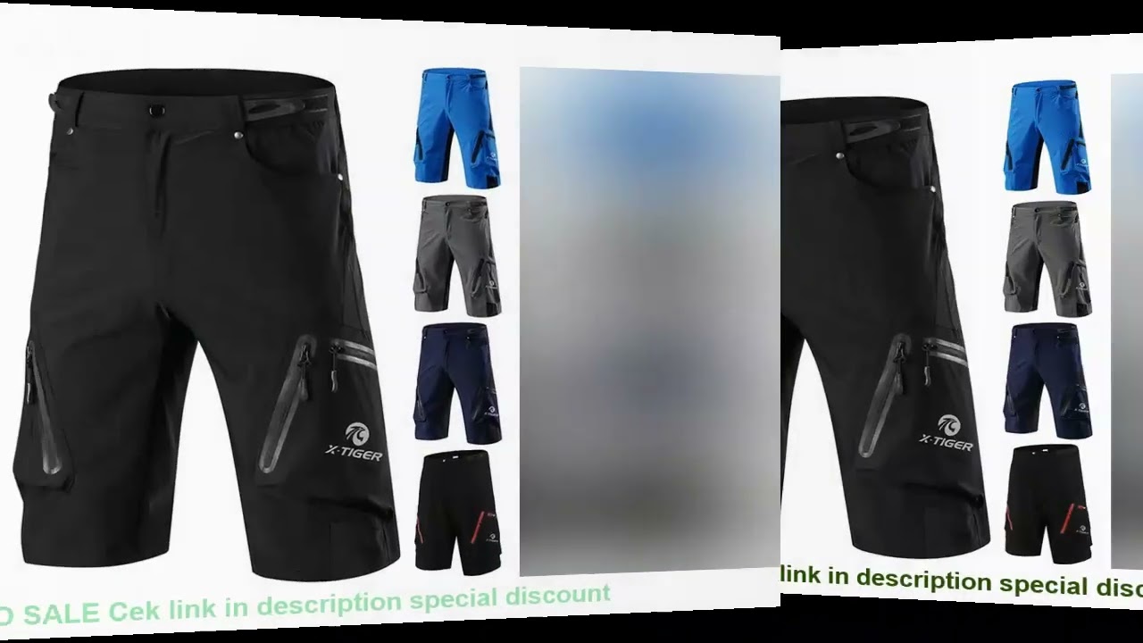 X-TIGER Mountain Bike Shorts Men's Summer Bicycle MTB Shorts Loose Fit Lightweight Outdoor Sports MT