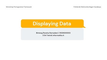 09 - Displaying Data Yii2 - Latihan
