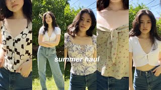 🌞 summer clothing haul (&amp; other stories, H&amp;M, Bershka, Urban outfitters)