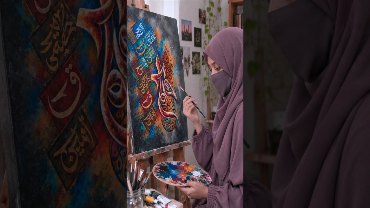 Epic Arabic Calligraphy Masterpiece ✨ #shorts