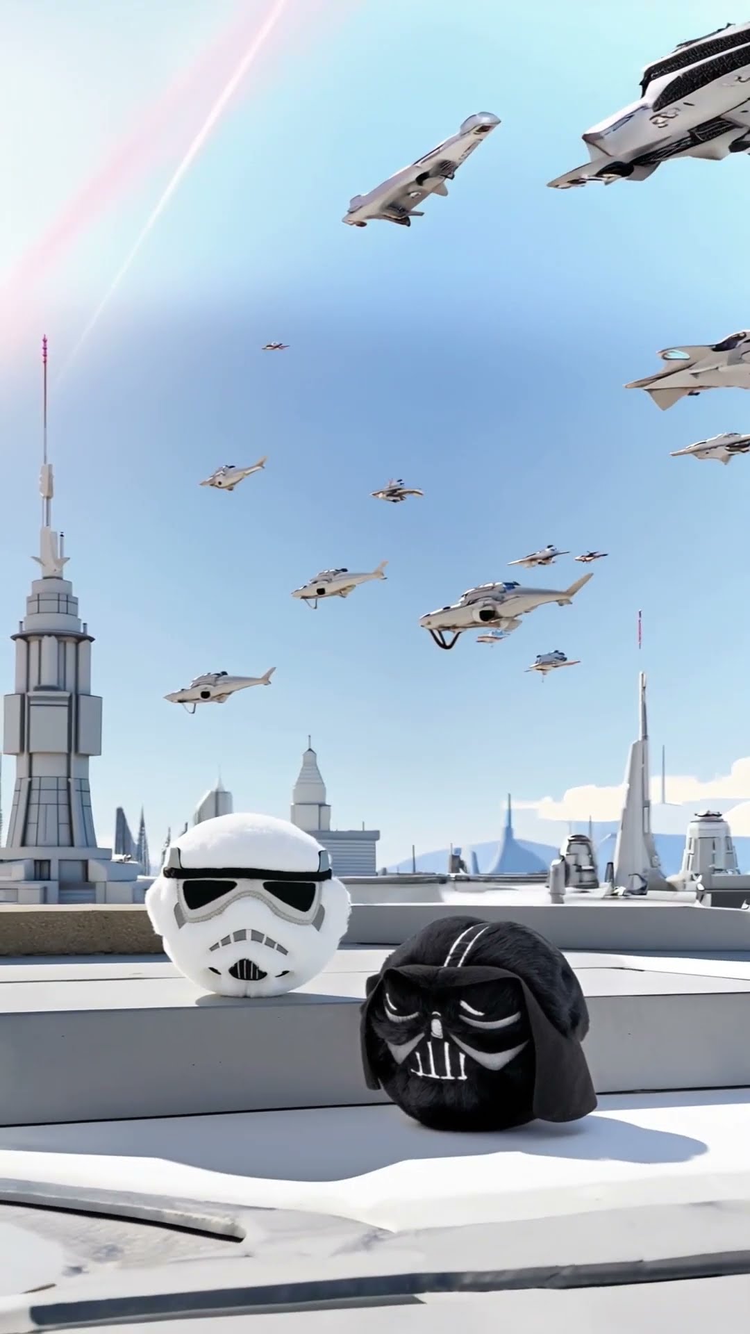 Ty Bouncer Darth Vader & Stormtrooper