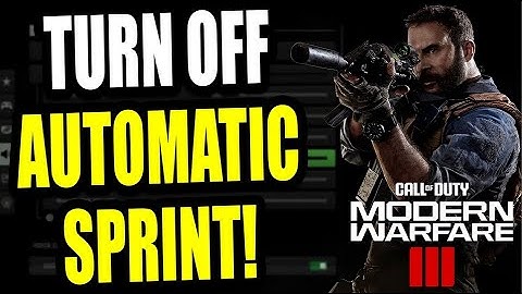 How to TURN OFF Automatic Sprint on MW3 For Beginners! MW3 TURN OFF Automatic Sprint on PS5!