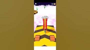 fun bridge run race 3d #walkthrough #gaming (android ios) #gameplay #shorts