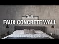 How to Make a Faux Concrete Wall