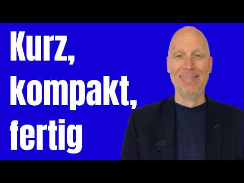 ▶ Genial Reden · So bekommst Du Kürze in jedes Gespräch - Schluss mit faseln