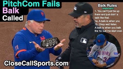 PitchCom Fails, Causing a Balk Call in Chicago When Mets Pitcher Senga Separates Hands