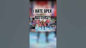 I HATE APEX LEGEND RATTERS!! #shorts #gaming #funnyvideos #rage