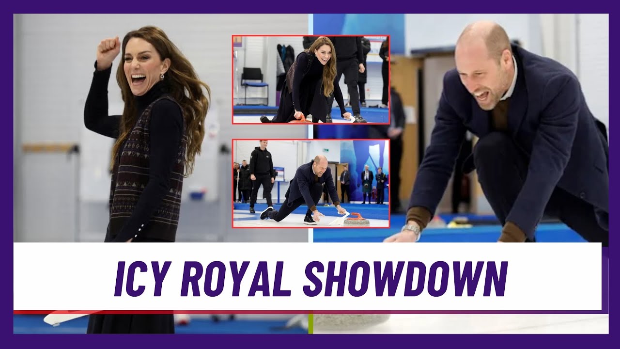Kate Middleton shines as Prince William slips during icy curling game in Scotland | 