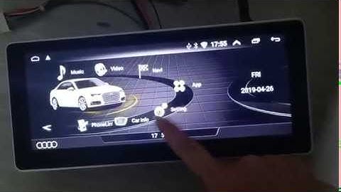 Set  Audi screen parameter and the logo