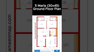 Modern 5 Marla 30x45 House Design | Smart Space Planning Ideas 2025 @inoyou2 #housedesign
