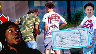 Flexing $1,000,000 Check In The Hood GETS ROBBED! Reaction
