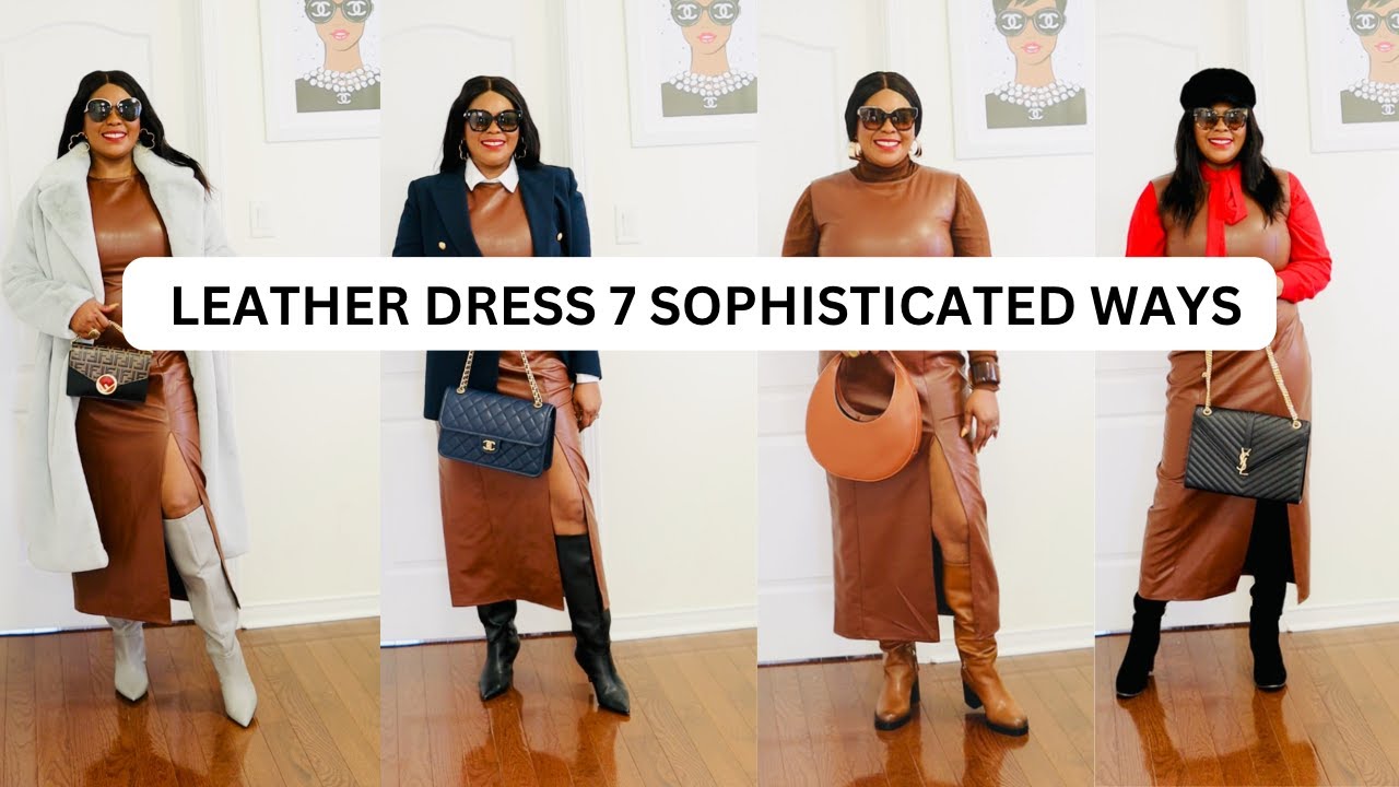 COST PER WEAR : Leather Dress 7 Sophisticated Ways || Passion Heavenly
