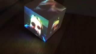 Live cam cube projection mapping experiment