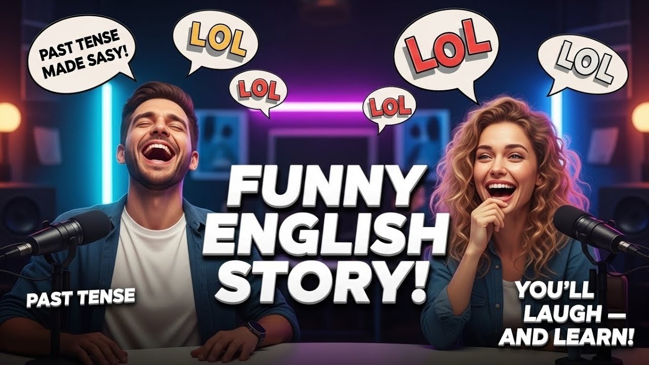 Telling a Funny Story in English | Past Tenses Conversation Practice (Podcast Style)