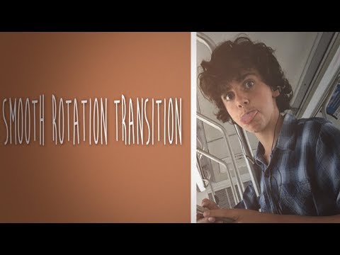 after effects tutorial / smooth rotation transition