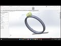 GOLDEN RING  DESIGN | SOLIDWORKS 2025 USING REVOLVE BOSS BASE | EXTRUDE COMMAND |