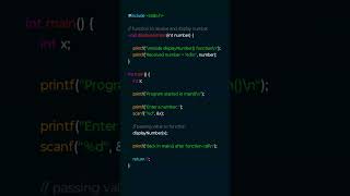 Pass One Number to Function in C | Call by Value | #clanguage #cprogramming #codingtips