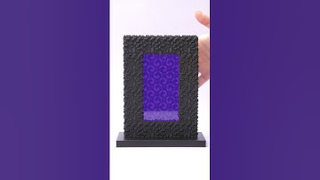 3D printed Nether portal from @Minecraft. #3dprinting #minecraft #netherportal #3dprinted