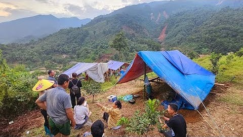 Nóng Lũ quét sạt lở bản dựng gấp lều bạt Bắc Quang Hà Giang suối như sông. Nguyễn Tất Thắng