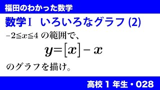 福田のわかった数学〜高校１年生028〜いろいろなグラフ(2)